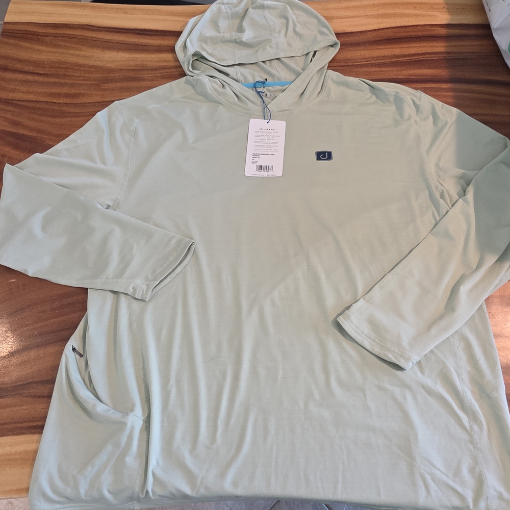 Avid Gear Pacifico Performance Hoodie Sun Shirt Green Fig 2XL NWT